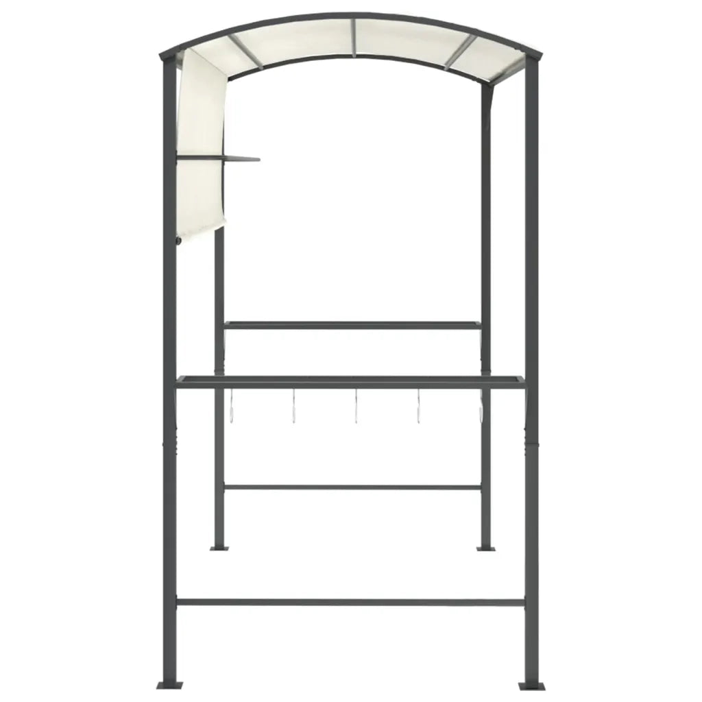 Gazebo con Tetto 220x110x200 cm Crema cod mxl 66138
