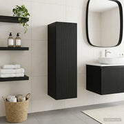 Mobiletto da Bagno a Muro Nero 33 x 34,5 x 100 cm