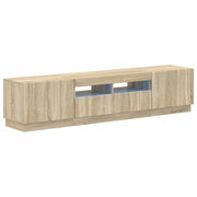 Mobile TV LED a 5 pezzi Rovere Sonoma Legno ingegnerizzato 3416840
