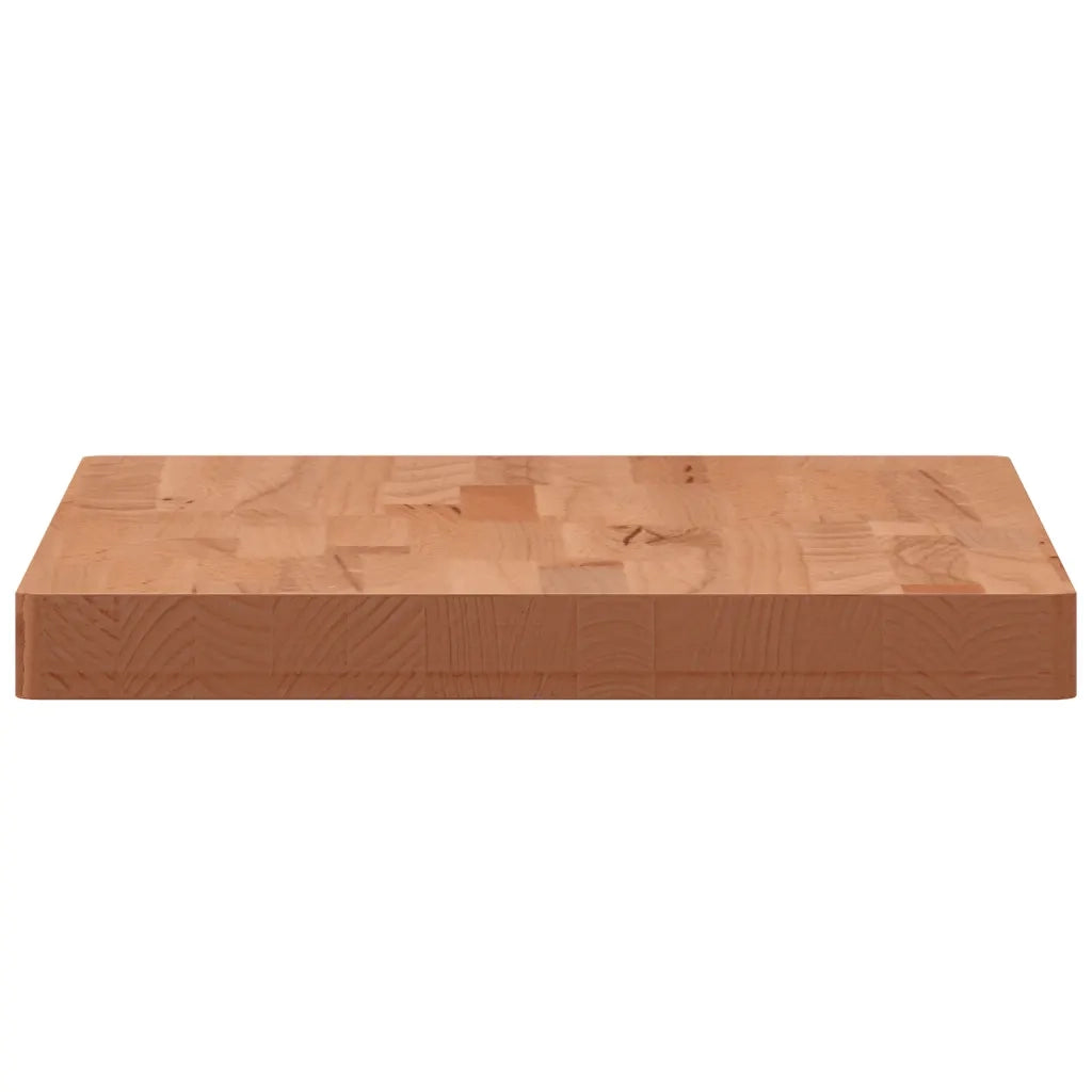Piano Tavolo 60x40x4cm Rettangolare Legno Massello di Faggio 3188899