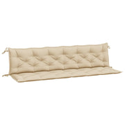 Cuscini Panca da Giardino 2 pz | Cuscini per sedie Beige 200x50x7cm Tessuto Oxford