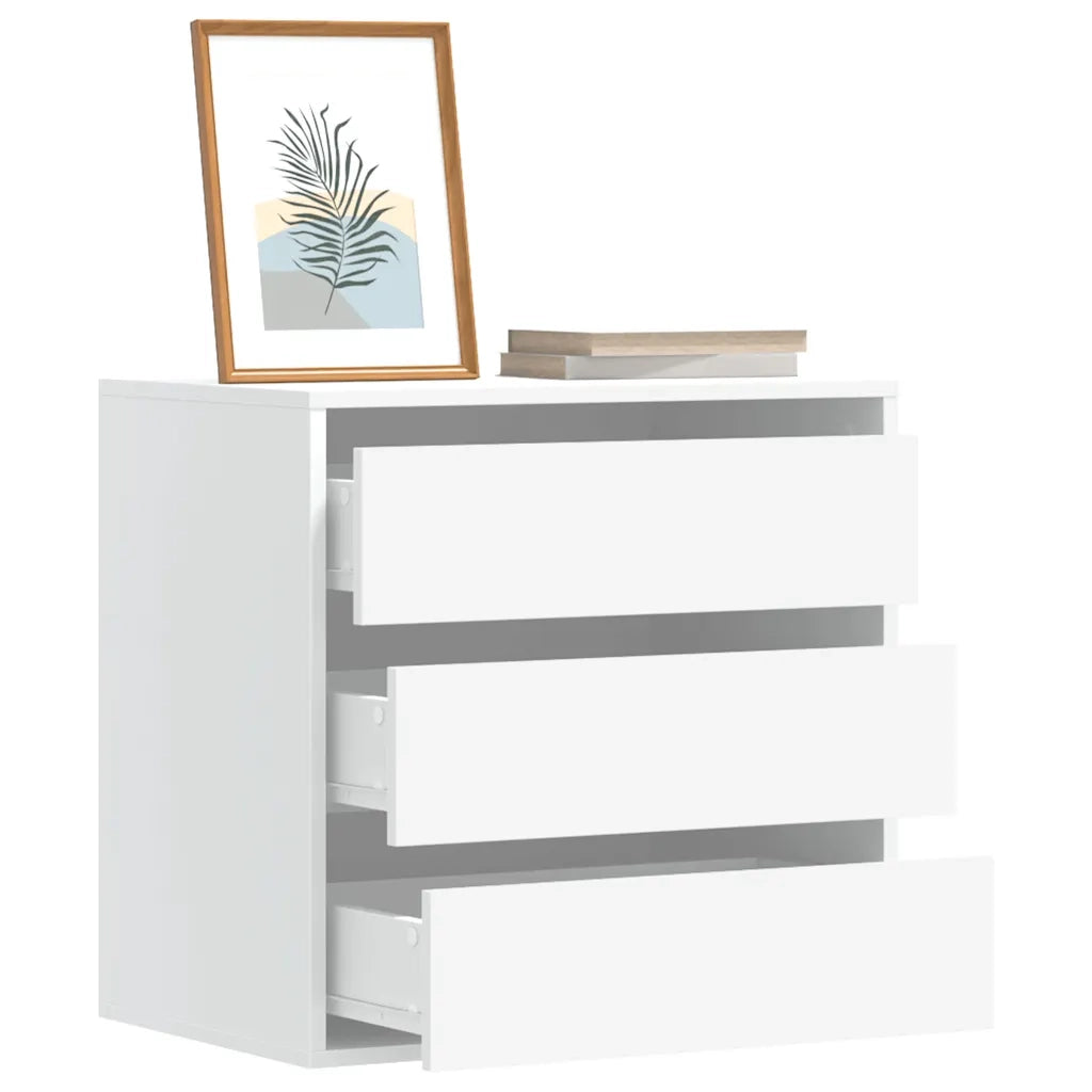 Cassettiera Bianca 60x41x58 cm in Legno Multistrato 852843