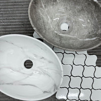 Lavabo Da Appoggio Rea Sofia Mini Cloudy