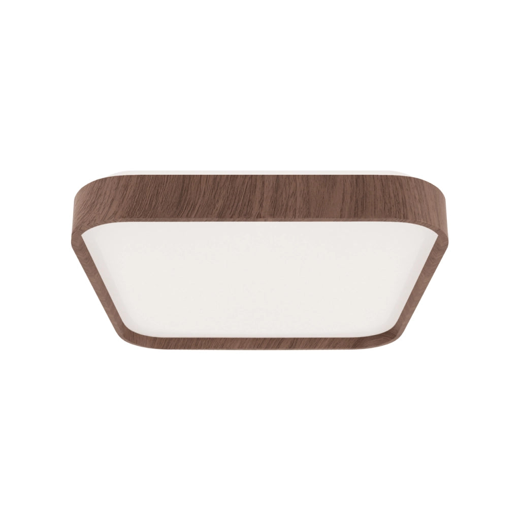 Plafoniera bagno LED 24W 4100K 33cm quadrata rovere Struhm
