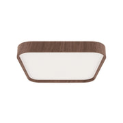 Plafoniera bagno LED 24W 4100K 33cm quadrata rovere Struhm