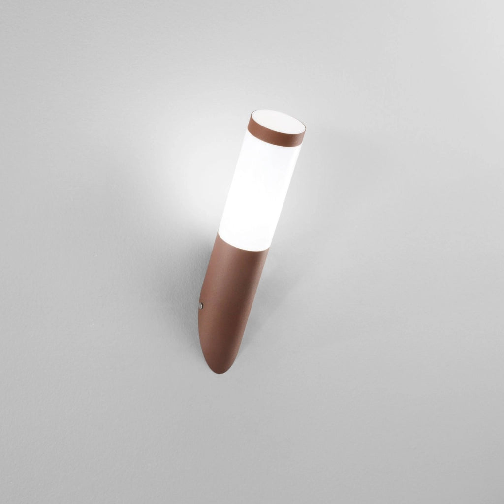 APPLIQUE TOKYO BRONZO 1 LUCE ATTACCO E27 IP44 7,6X37,6CM IN ACCIAIO INOX