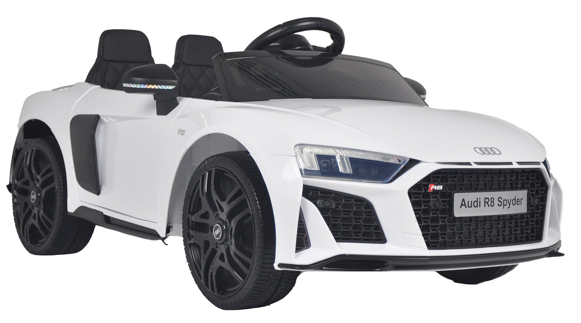 Macchina Elettrica per Bambini 12V con Licenza Audi R8 Spyder Bianca