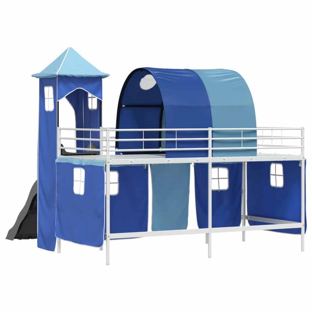 Struttura del letto loft per bambini Bianco e Blu 107 x 200 cm 42020905