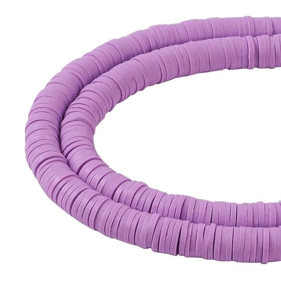 Set di Perle - 380-400 Pezzi - Diametro 6x1mm - Materiale Polimero Amichevole - Manufatto Artigianale - Adatto per la Creazione di Gioielli