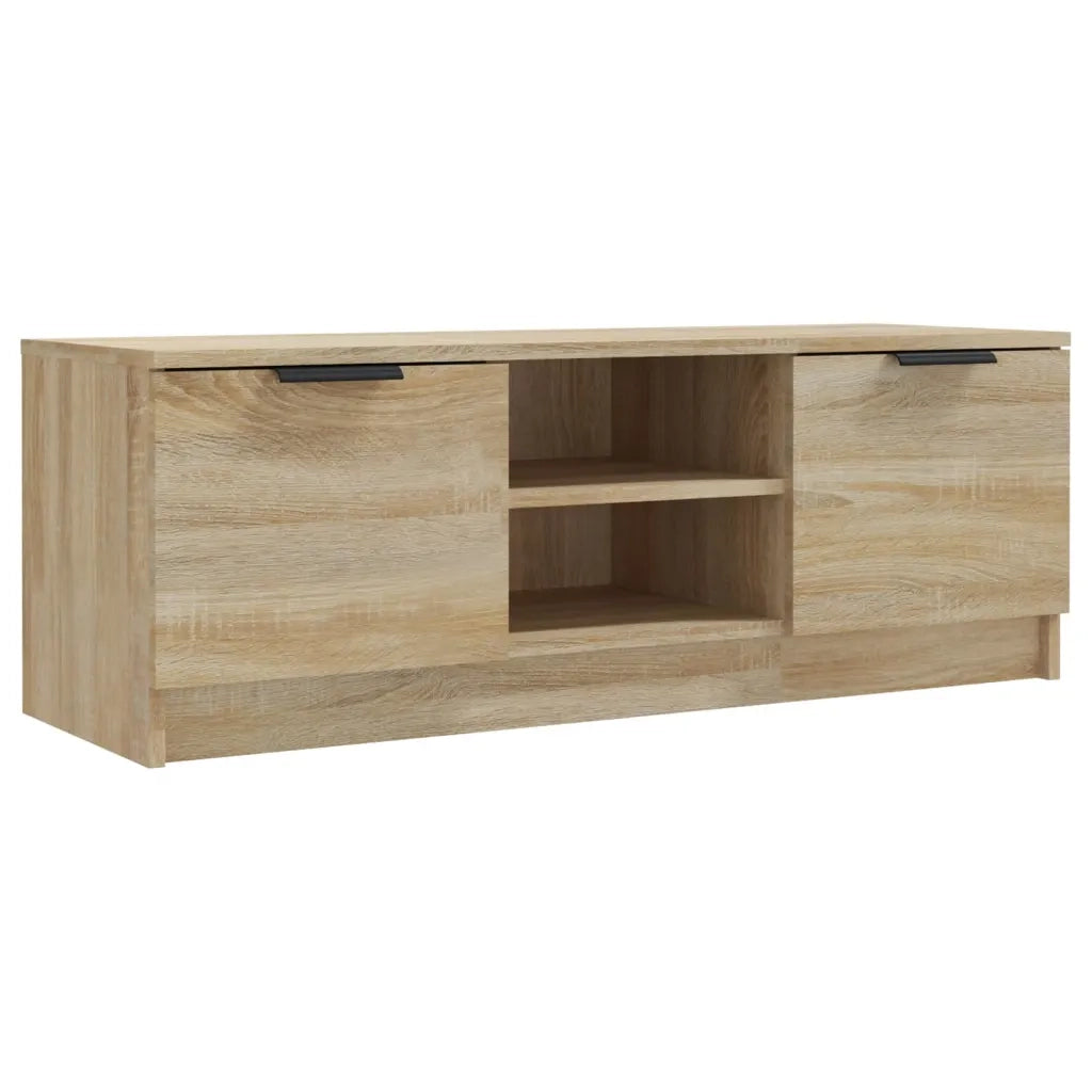 Mobile Porta TV Rovere Sonoma 102x35x36,5 cm Legno Multistrato cod mxl 33998