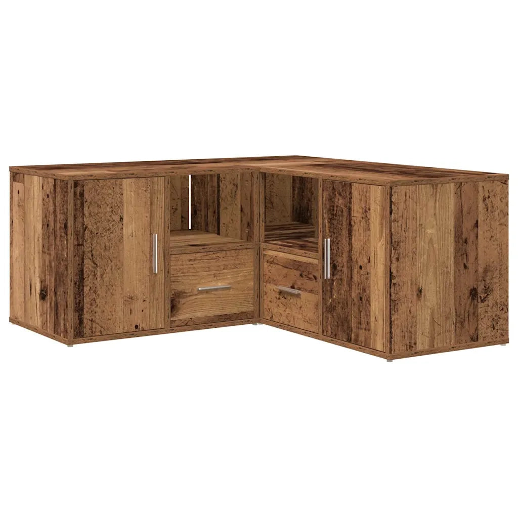 Mobile Angolare Legno Antico 160x40x45 cm in Truciolato