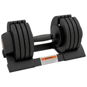 Set Pesi Regolabili con Base di Appoggio e Manico Antiscivolo, 37x18x18 cm, Nero