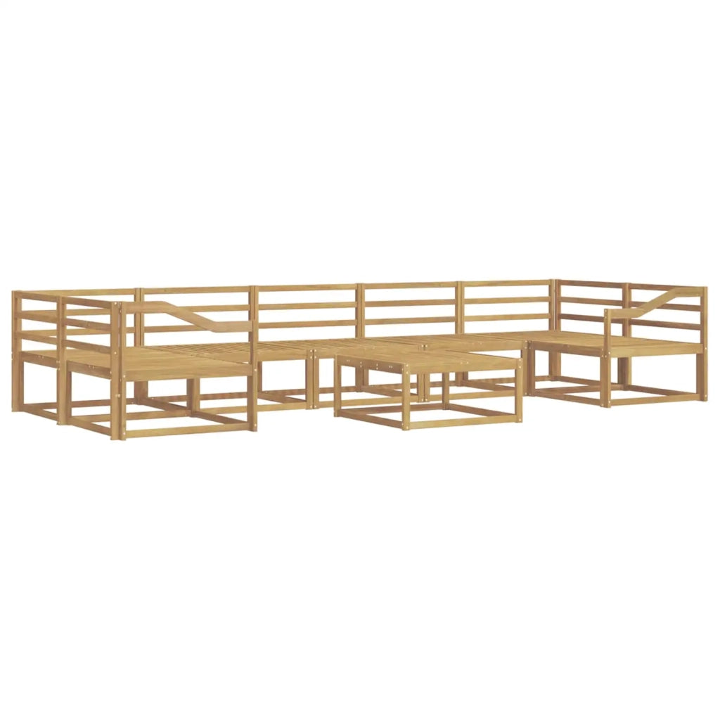 Set di divani da esterno 8 pcs Bianco 3386213