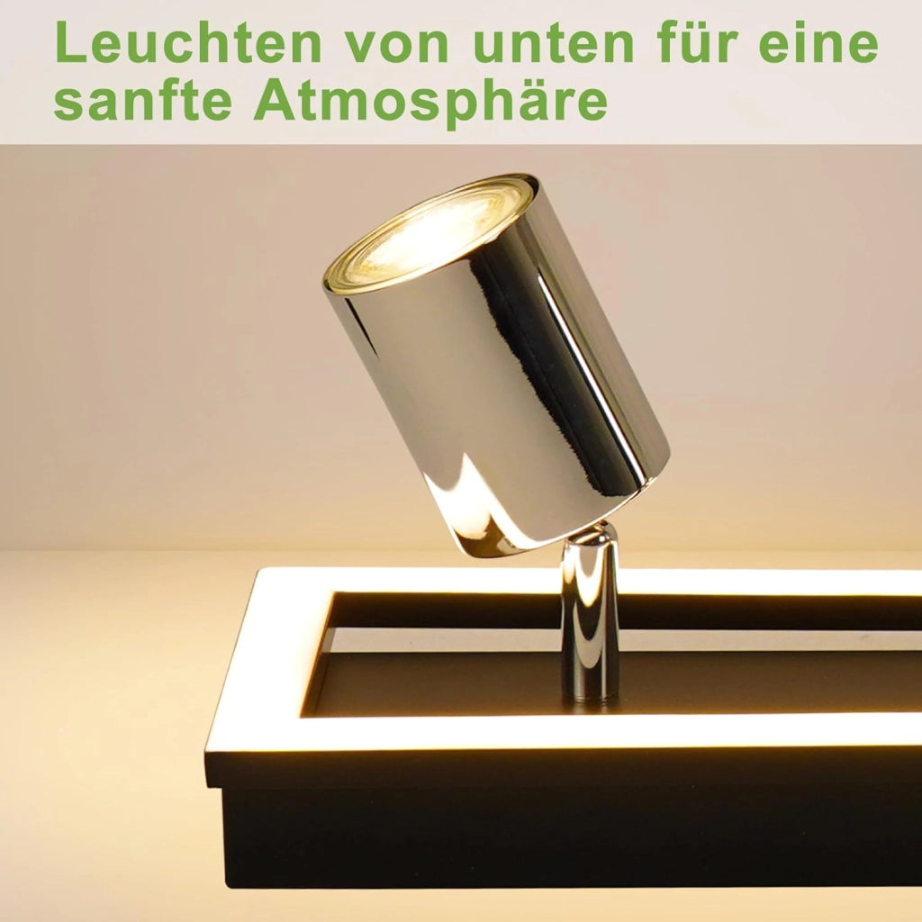 ZMH Faretto da soffitto a LED 4 luci GU10 18W plafoniera 52CM per ufficio soggiorno