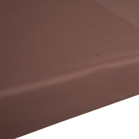 Tetto di Ricambio per Gazebo 3x3m a 2 Livelli e Resistente ai Raggi UV   Caffè