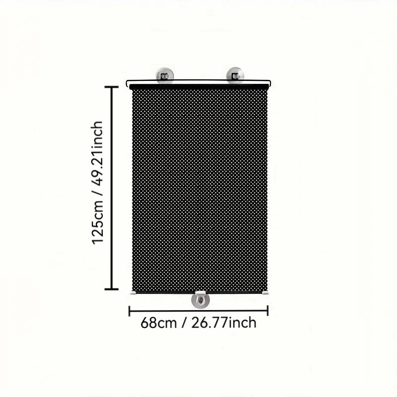 Tenda parasole retrattile 68x125cm ¨C zephmum ¨C per finestra auto e casa