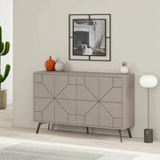 Madia Earl, Credenza 4 Ripiani, 123x35x62h cm Beige