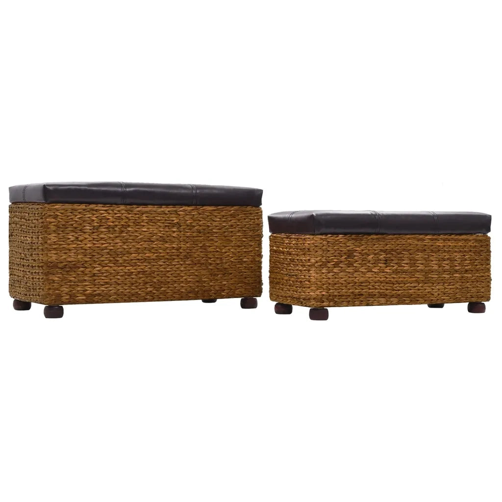Set Panche 2 pz in Giunco Marrone cod mxl 73450