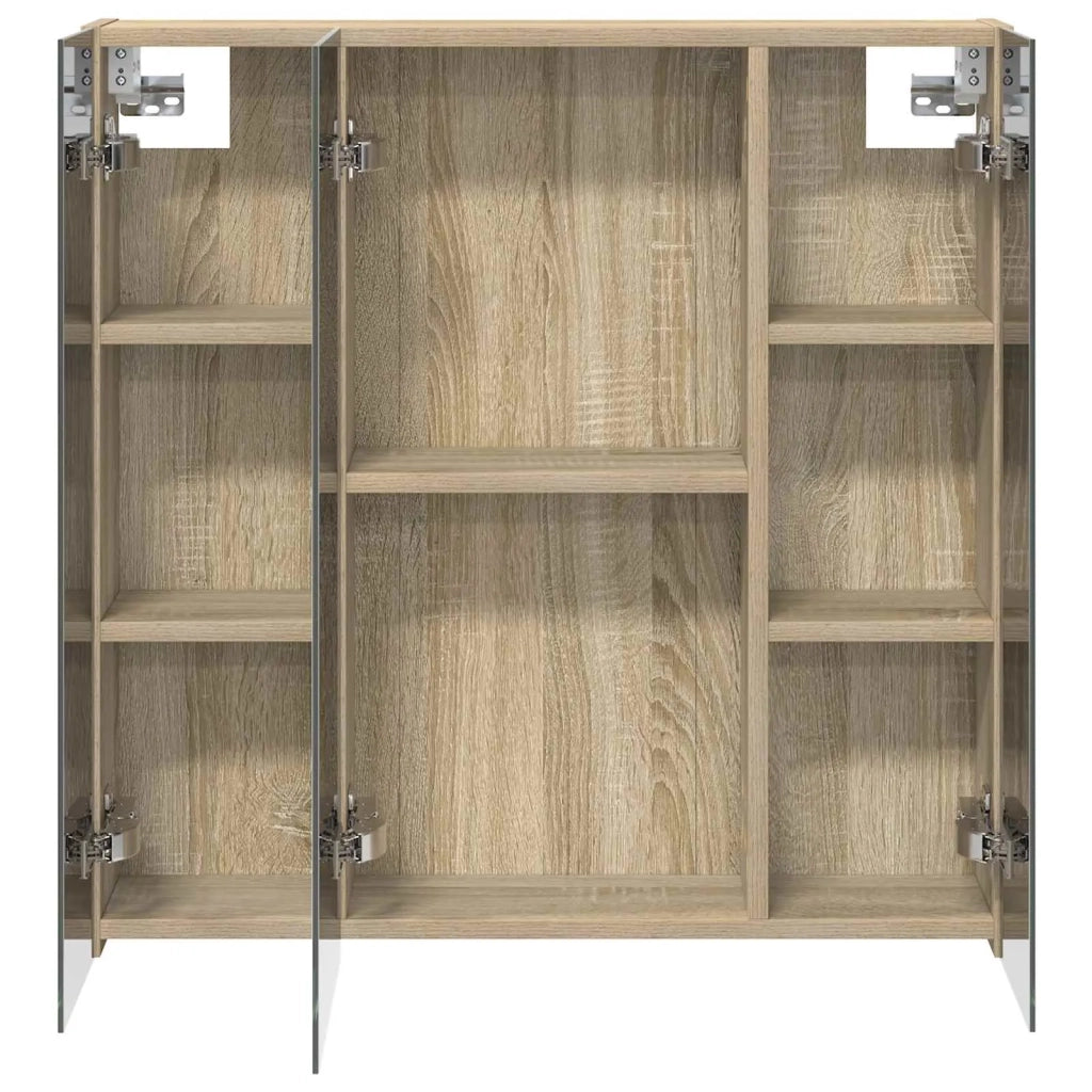 Mobiletto per specchio da bagno Rovere Sonoma 70 x 14,5 x 70 cm