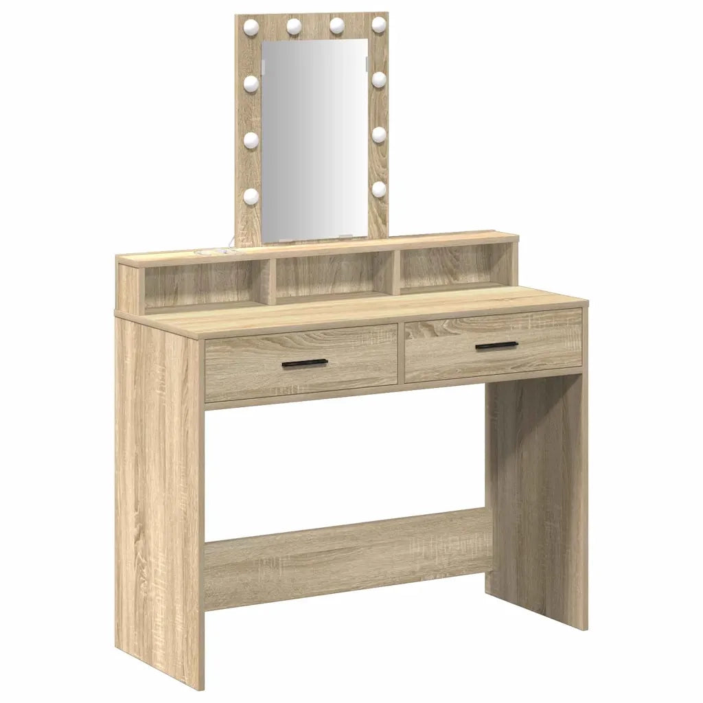 Tavolo da Trucco Marrone 100 x 41 x 140 cm Legno multistrato 865174