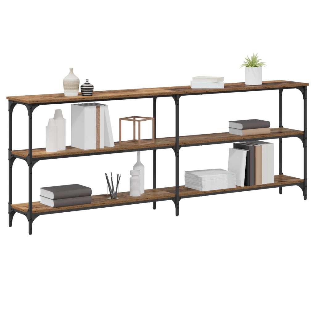Tavolo Consolle Legno Vintage 200x29x75 cm Legno Ingegnerizzato