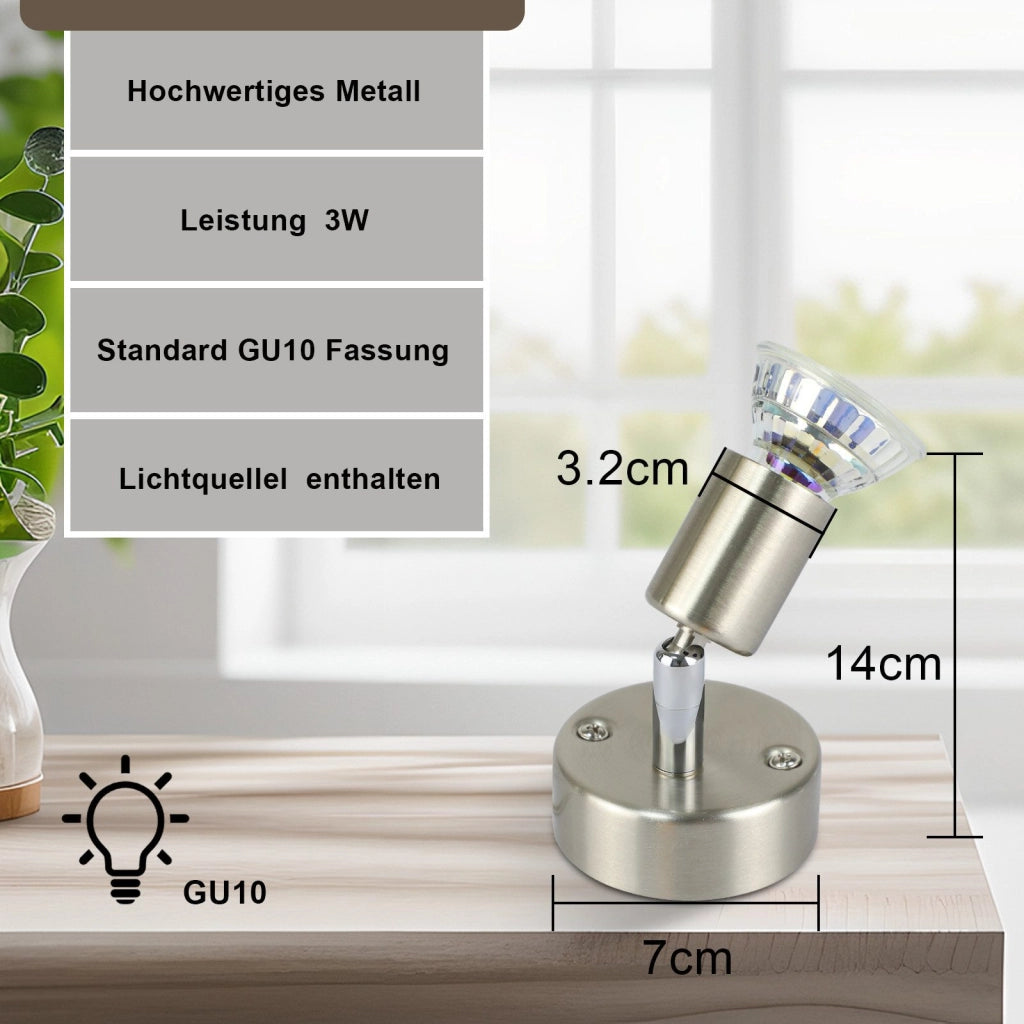 ZMH Faretto da soffitto moderni 1 fiamma GU10 con lampadina inclusa