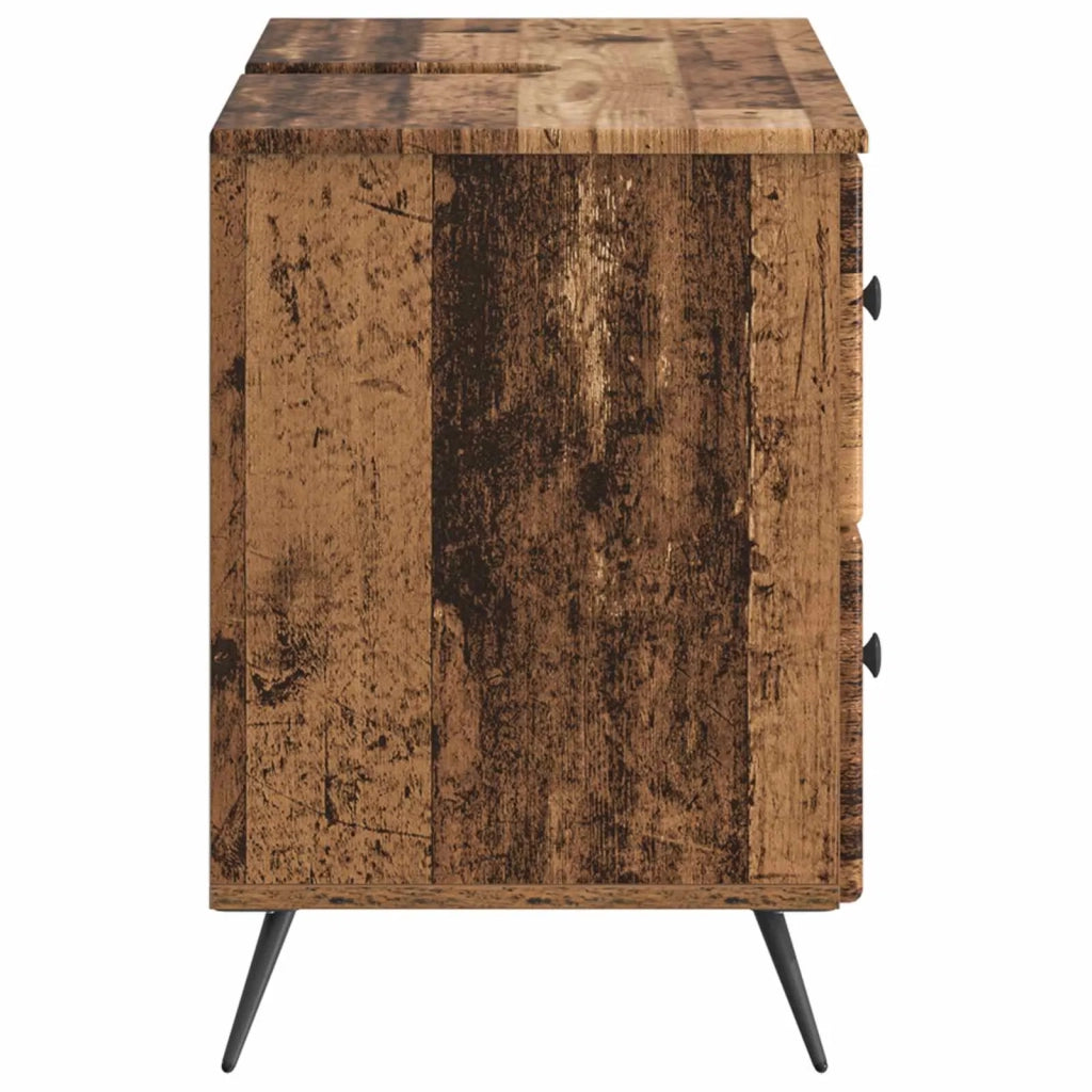 Armadio per Lavabo da Bagno BREDA Legno antico 82 x 41 x 59 cm 897463