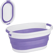 Wasmachine Opvougbile 24L - 24 litri - plastica - spazia risparmiante - manubri - blu-bianco
