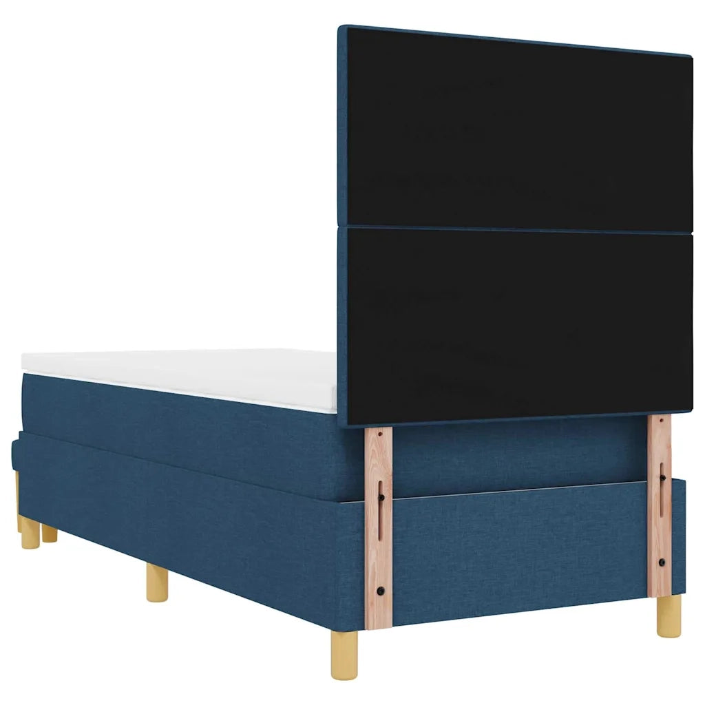 Letto a molle con materasso Blu 90 x 200 cm Tessuto 3344274