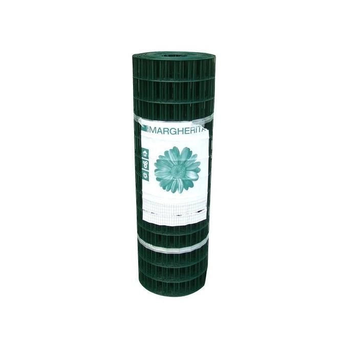 Cavatorta  RETE ELETTROSALDATA MARGHERITA H.200 M.25 Rete elettrosaldata plastificata a maglie rettangolari 50x75 mm filo 2,1 mm lunghezza 25 m colore Verde Alpi