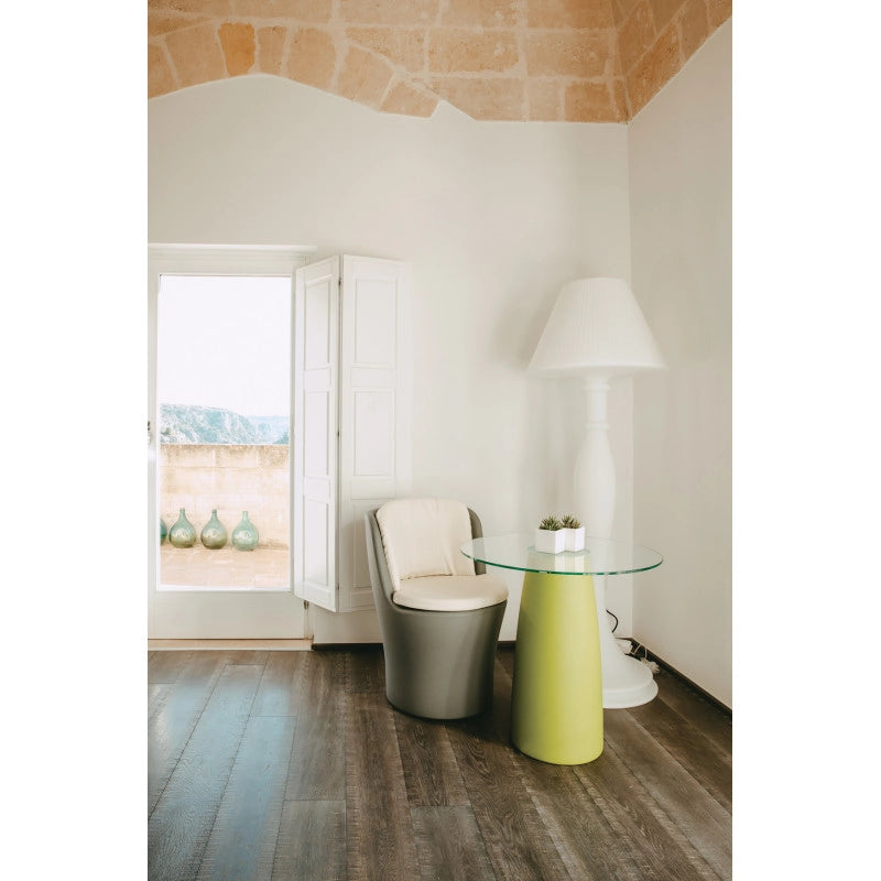 Cuscino in pelle bianco per poltrona COMFY MOON accessorio seduta design - Monacis
