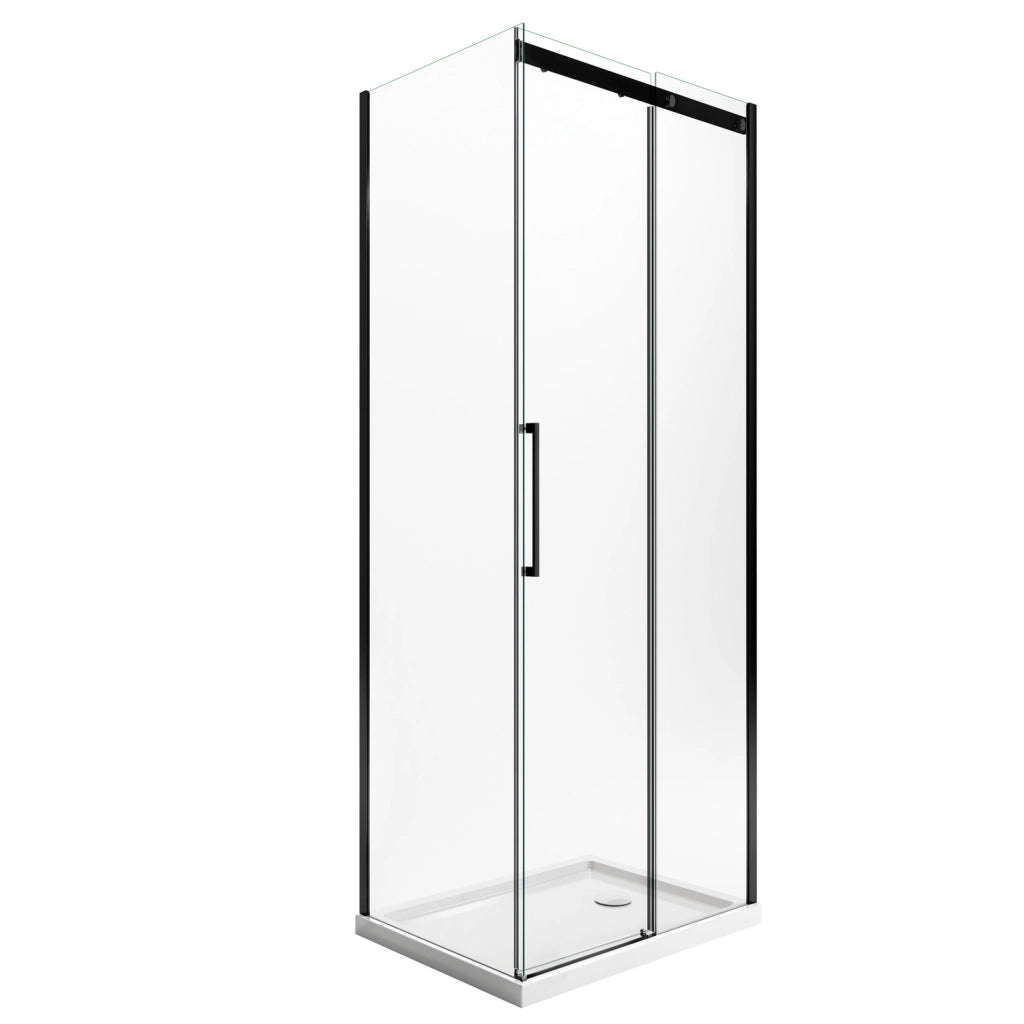 Box Doccia 75x140 CM 198 CM Vetro Trasparente 8 MM Versione Destra con EasyClean mod. Prime Bla Duo 1 Anta