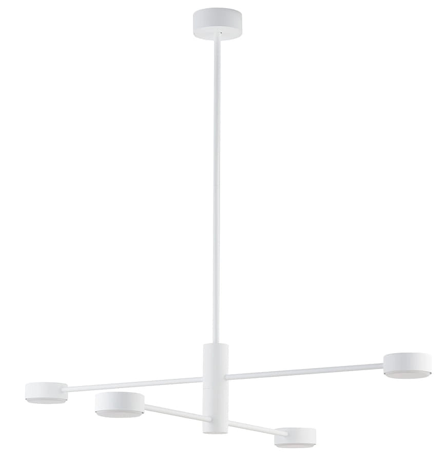 Lampadario sospeso Nowodvorski Orbit bianco metallo 4xGX53