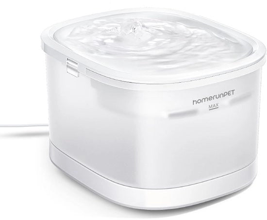 Fonteino automatico per gatti, 25 dB estremamente silenzioso, 2,5 l, fonteino wireless per gatti, sistema di filtraggio professionale, facile da pulire (resistente all'uso del lavastoviglie)