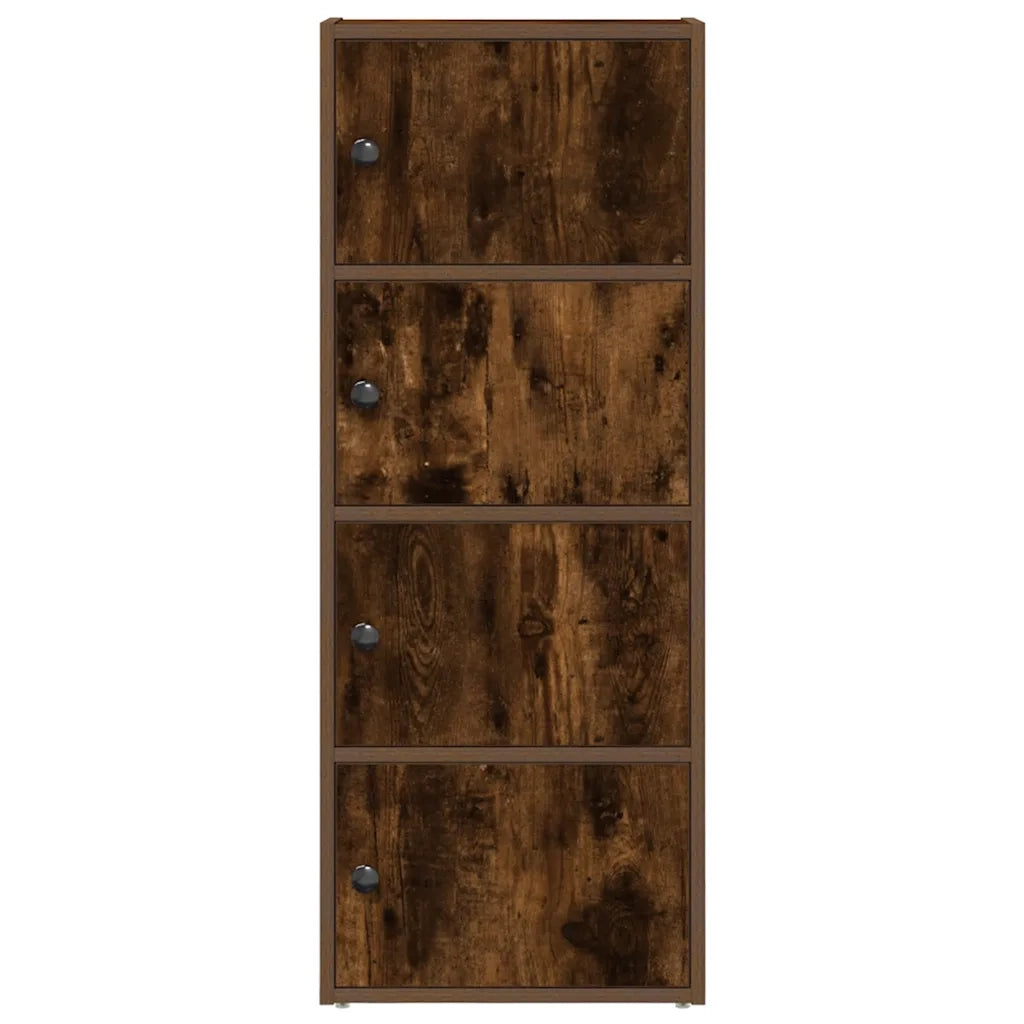 Libreria Rovere Fumo 40x24x102 cm in Legno Multistrato 860377