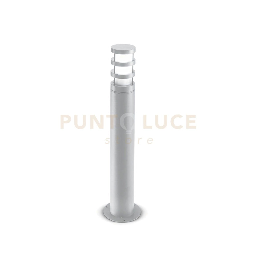 GES012-  PALETTO DA ESTERNO COLORE GRIGIO ALLUMINIO 1 LUCE ATTCCO E27 65CM IP54