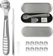 Kit per Pedicure con Raspa in Acciaio Inossidabile - Elettrodo per Eliminare le Calli - Raspa per Piedi - Strumento per Piedi - Set di Pedicure - Adatto per Pelli Resistenti