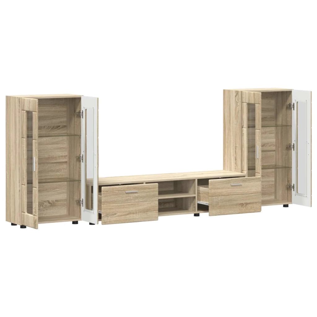 Set mobile TV FLORIN 3 pcs Rovere Sonoma Legno multistrato 3397936