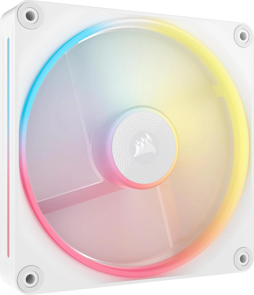 iCUE LINK LX120-R RGB 120mm Ventole PWM Invertite – Kit Tripla Ventola – Basso Rumore, CORSAIR Cuscinetto Magnetico a Cupola, Doppio Anello Luminoso, Viti QuikTurn™, Modalità Zero RPM – Nero