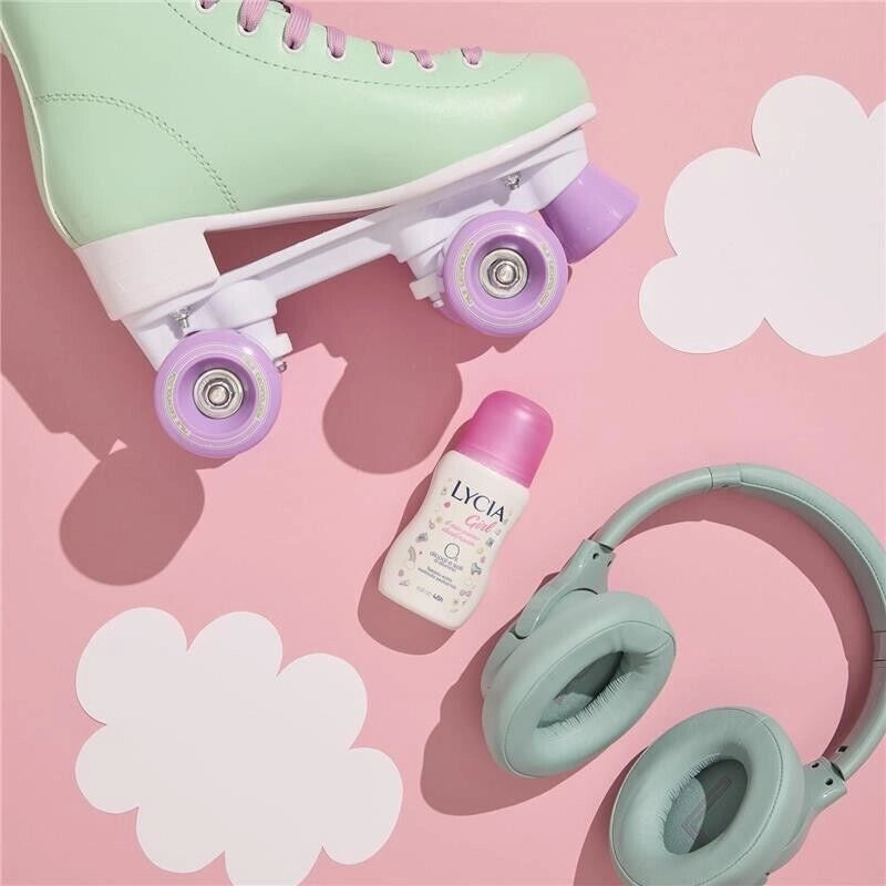 LYCIA DEODORANTE ROLL ON GIRL PER BAMBINE E RAGAZZE DERMATOLOGICAMENTE TESTATO SOTTO CONTROLLO PEDIATRICO 50 ML