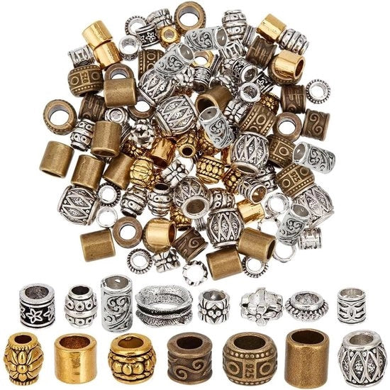 Set di 150 Spacer Metallici per Creare Gioielli