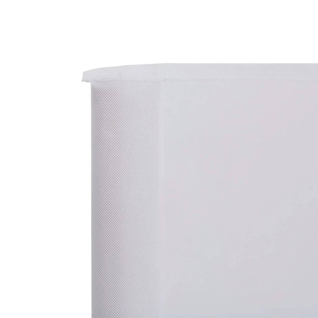 Schermo divisorio in tessuto a 5 pannelli 600 x 120 cm bianco sabbia 02_0008819