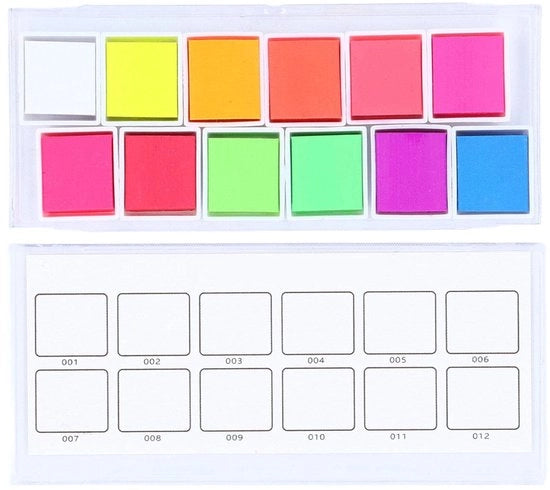 Set di vernici acqua a olio 12 colori neon - pigmenti stabili - attrezzature artistiche - contenitore di conservazione - colori mistibili - divertimento creativo - set di vernici