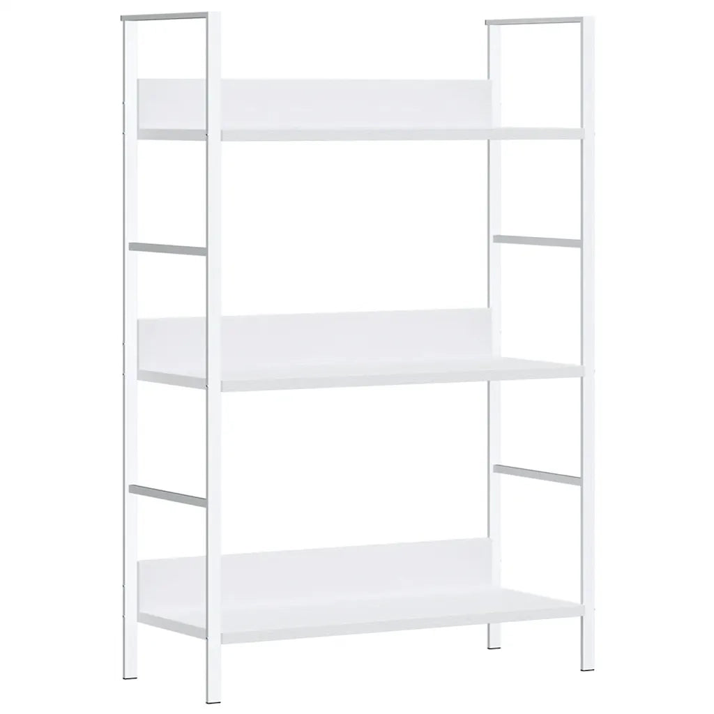 Scaffale Libri 3 Ripiani Bianco 60x27,6x90,5 Legno Multistrato 288220