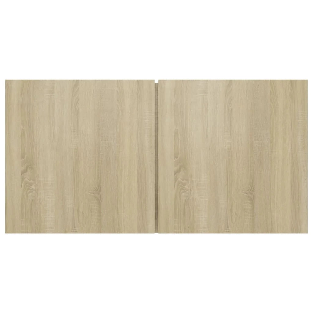 Mobile TV multimediale mensola TV supporto TV sala da pranzo soggiorno camera da letto montaggio a parete 2 pezzi rovere Sonoma 60 x 30 x 30 cm marrone 02_0029189