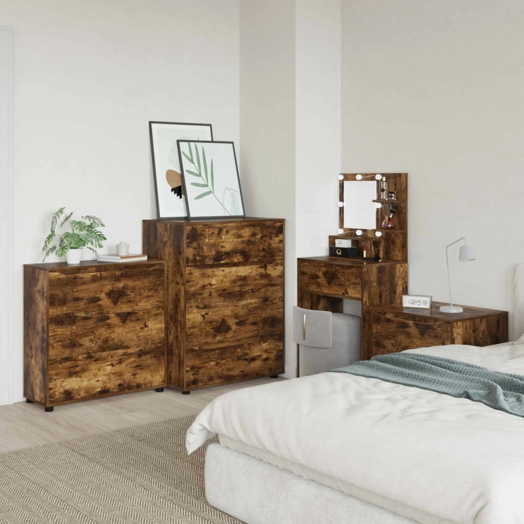 Armadio Rovere fumé 80 x 31 x 81 cm Legno multistrato 888852