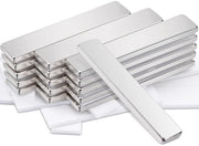 Magnetodi Neodymium Extra Forte Grande - 16 Pezzi, 50x10x3mm Magnetodi Quadrati per Tabella Magnetica, Frigorifero, Adesivi Autoattaccanti