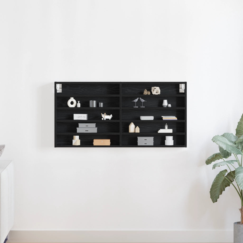 Armadio da parete  Nero in legno ingegnerizzato