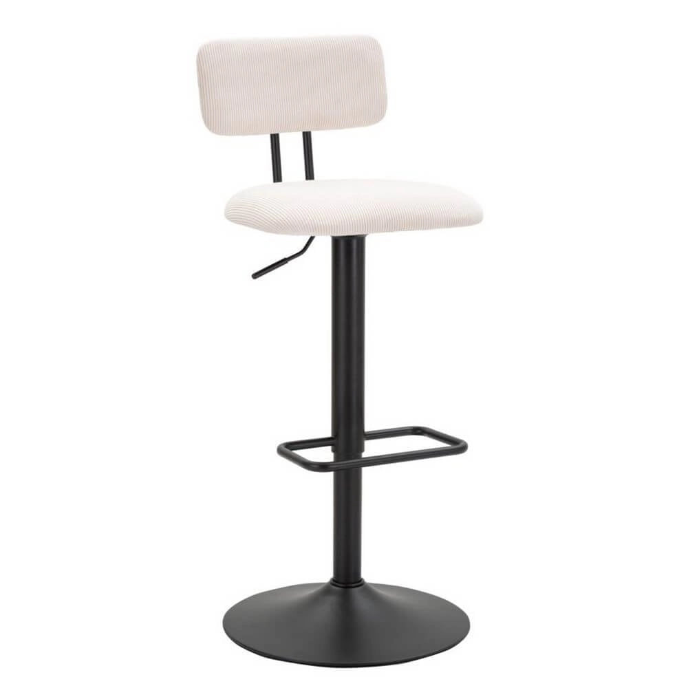 Sgabello bar girevole imbottito regolabile in altezza set 2 pezzi - LIGHT