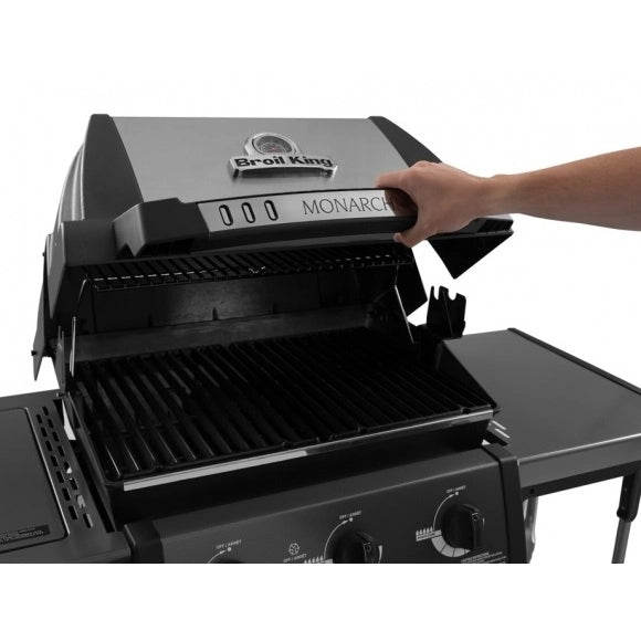 BARBECUE A GAS GPL MONARCH 340 132X72XH146CM NERO